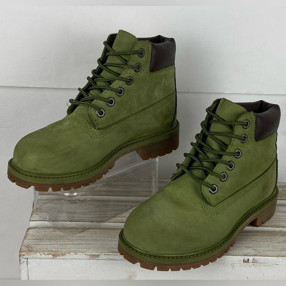 Timberland classic premium waterproof boot olive army green color Sz 13 lace up